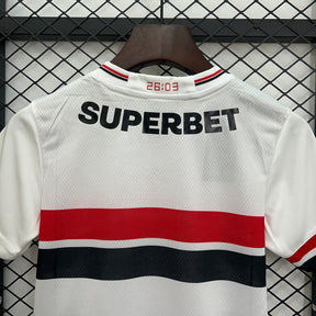 São Paulo Home Shirt 25/26 - White Children's Fan Shirt