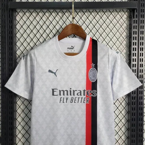 Camisa AC Milan Away 22/23 - Torcedor Infantil Branca - Netmantos