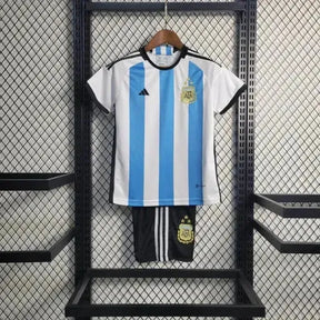 Camisa Argentina Home III 22/23 - Torcedor Infantil Azul e Branca - Netmantos