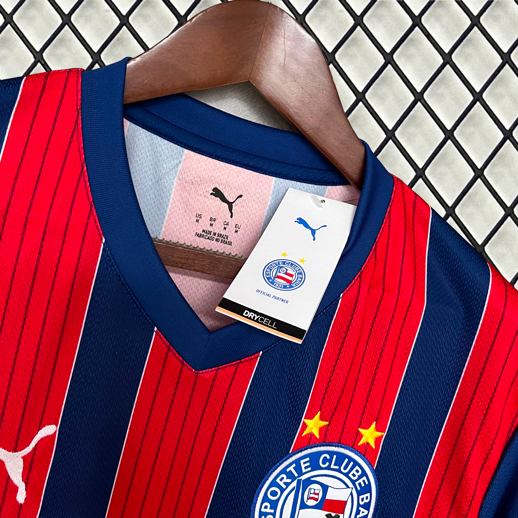 Bahia Away Shirt 25/26 - Men's Fan Red and Blue