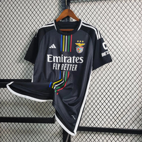 Camisa Benfica II 23/24 - Torcedor Masculina Preta - Netmantos