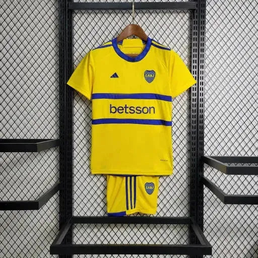 Camisa Boca Juniros Away 23/24 - Torcedor Infantil Amarela - Netmantos
