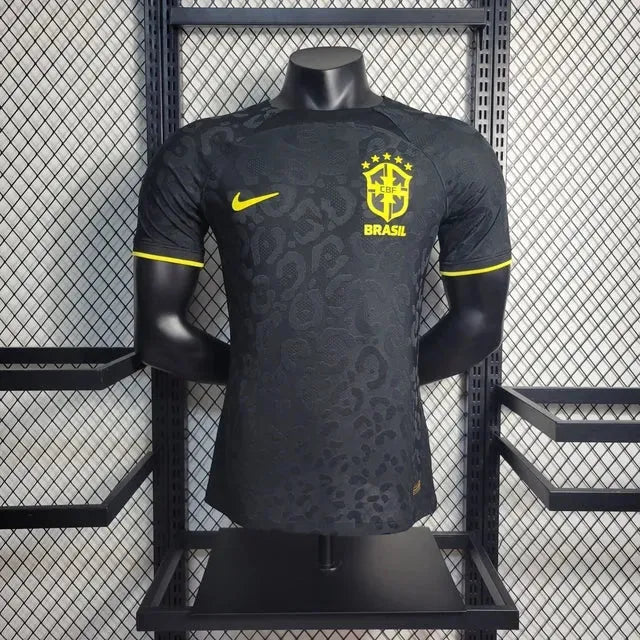 Camisa Brasil Treino 22/23 - Jogador Masculina Preta - Netmantos