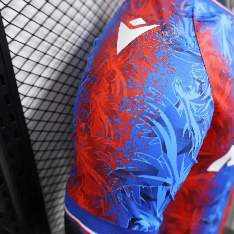 Camisa Crystal Palace Home 24/25 - Jogador Masculina Vermelha e Azul - Netmantos