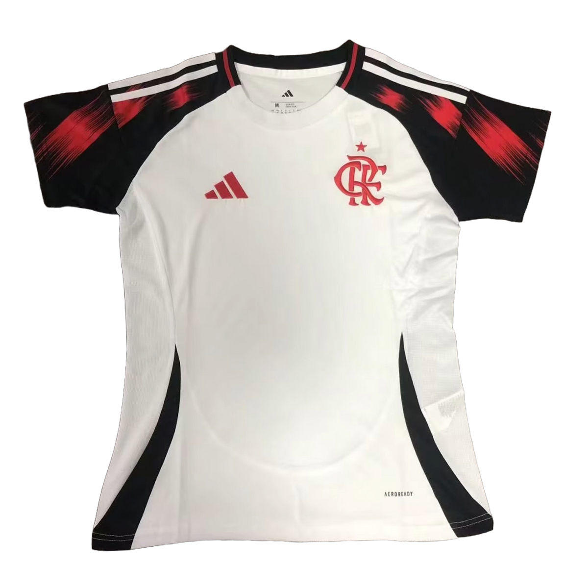 Flamengo Away Shirt 25/26 - Women's White Fan Shirt + Sponsorships