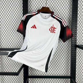 Flamengo Away Shirt 25/26 - Men's White Fan Shirt + Sponsorships