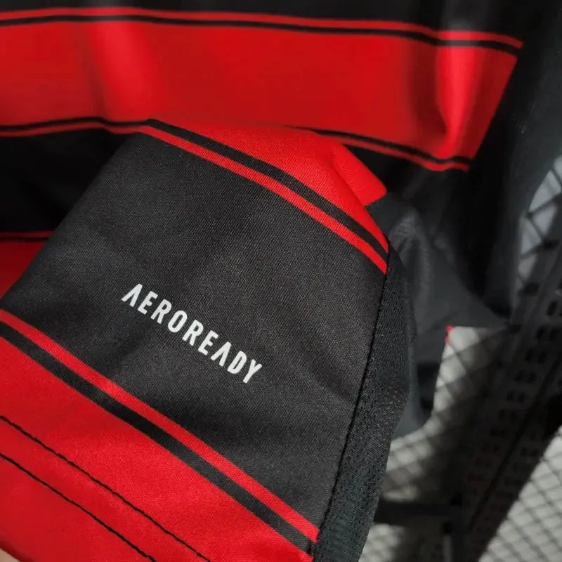 Camisa Flamengo Home 25/26 - Torcedor Infantil Preta e Vermelha - Netmantos