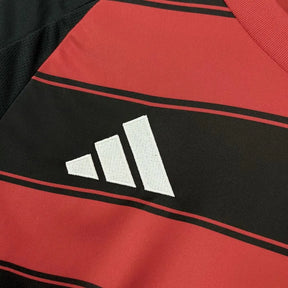 Camisa Flamengo Home 25/26 - Torcedor Masculina Manga Longa Preta e Vermelha - Netmantos