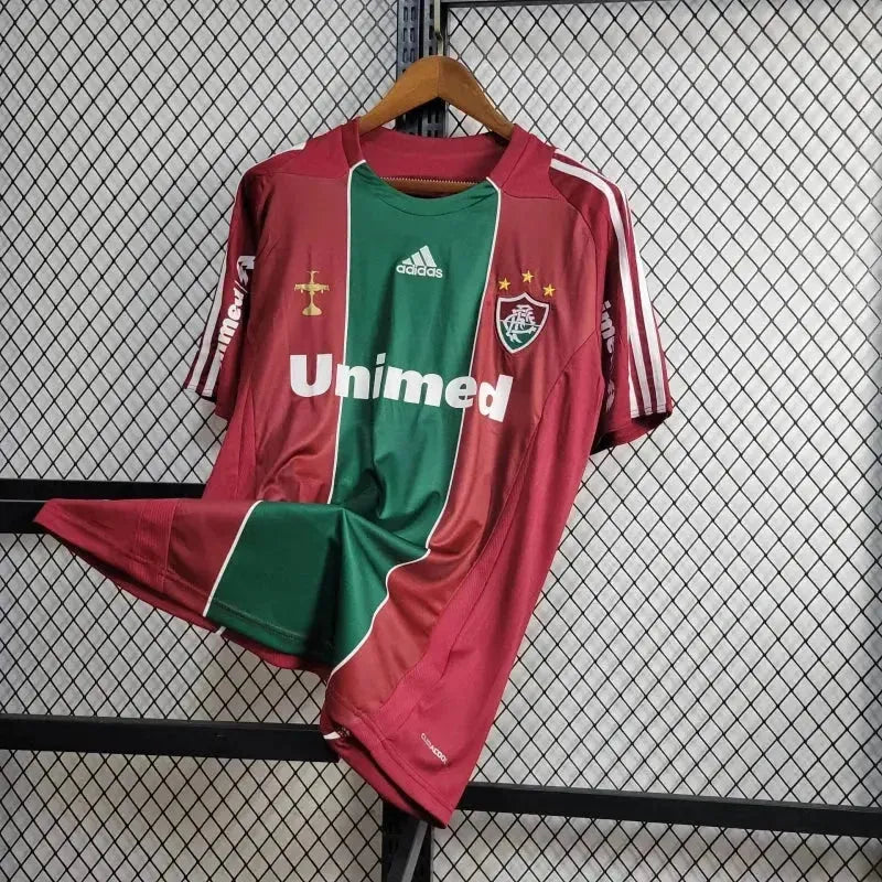 Camisa Fluminense Retrô Home 2010 - Torcedor Masculina Vermelha e Verde - Netmantos