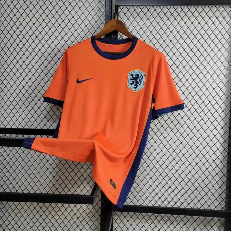 Camisa Holanda Home 24/25 - Torcedor Masculina Laranja - Netmantos