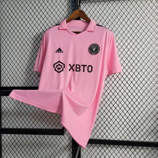 Camisa Inter Miami Home 22/23 - Torcedor Masculina Rosa + Patch Messi - Netmantos