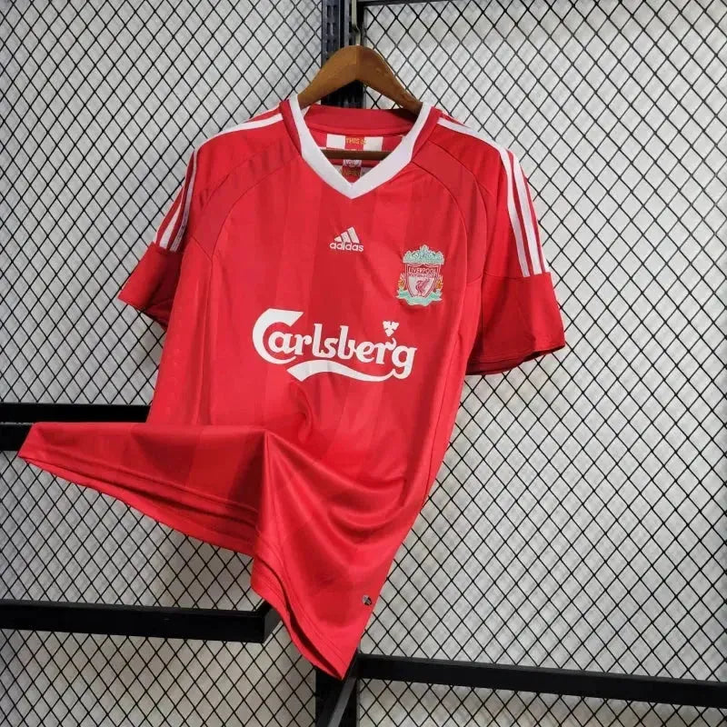 Camisa Liverpool Retrô 2008/09 - Torcedor Masculina Vermelha - Netmantos