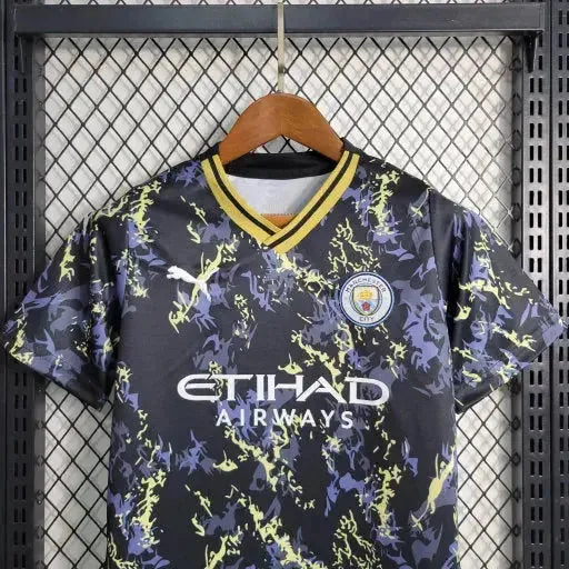 Camisa Manchester City Edição Escpecial 23/24 - Torcedor Infantil Preta - Netmantos