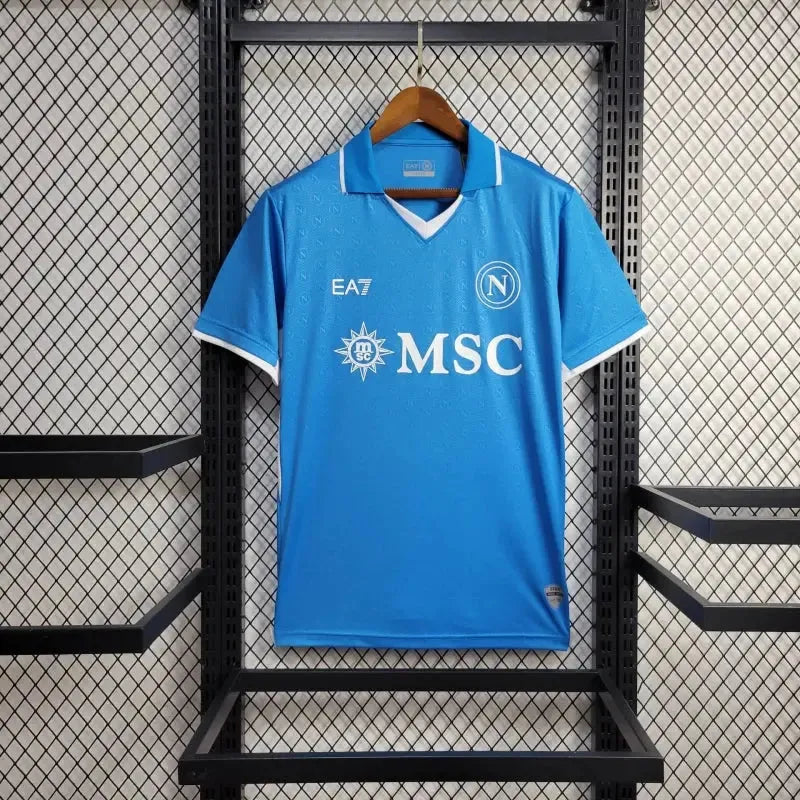 Camisa Napoli Home 24/25 - Torcedor Masculina Azul - Netmantos