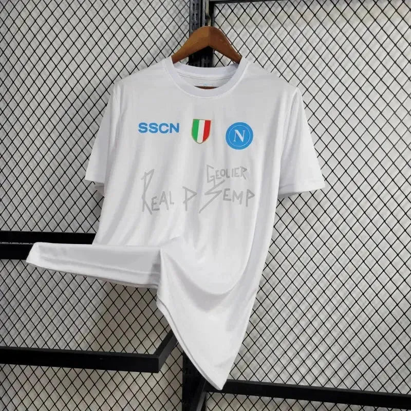 Camisa Napoli SSCN 24/25 - Torcedor Masculina Branca - Netmantos