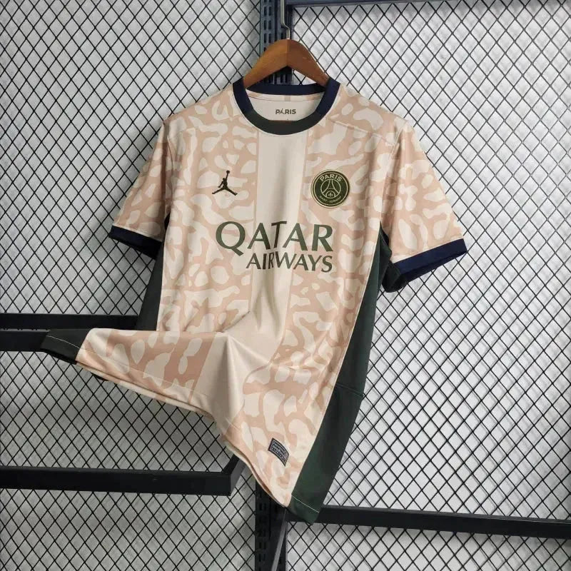 Camisa PSG Away 4 23/24 - Torcedor Masculina Bege - Netmantos