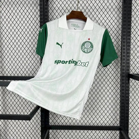 Camisa Palmeiras Away 25/26 - Torcedor Masculina Branca + Patrocínios - Netmantos