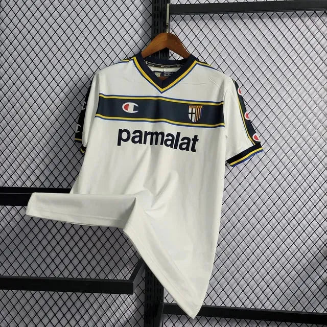 Camisa Parma Retrô Away 02/03 - Torcedor Masculina Branca - Netmantos