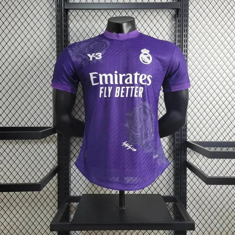 Camisa Real Madrid Fourth Y3 24/25 - Jogador Masculina Roxa - Netmantos