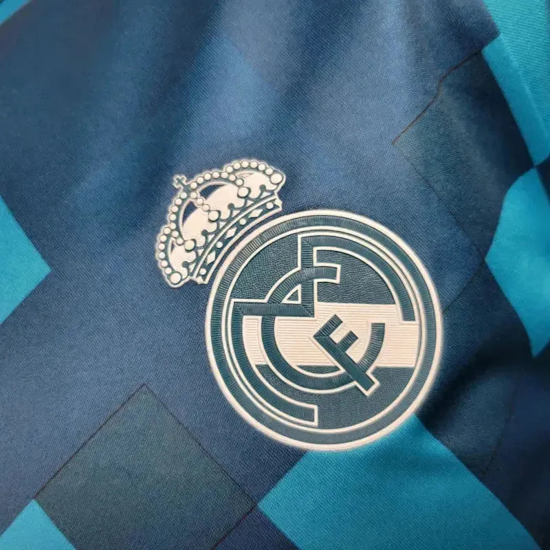 Camisa Real Madrid Retrô 2017/18 - Torcedor Masculina Azul - Netmantos