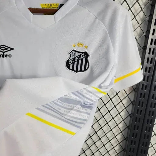 Camisa Santista Home 23/24 - Torcedor Infantil Branca - Netmantos