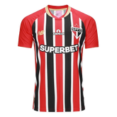 São Paulo Away Shirt 25/26 - Men's Fan Red + Sponsorships