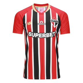 São Paulo Away Shirt 25/26 - Men's Fan Red + Sponsorships