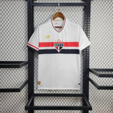 Camisa São Paulo Home 25/26 - Torcedor Masculina Branca + Patrocínios - Netmantos
