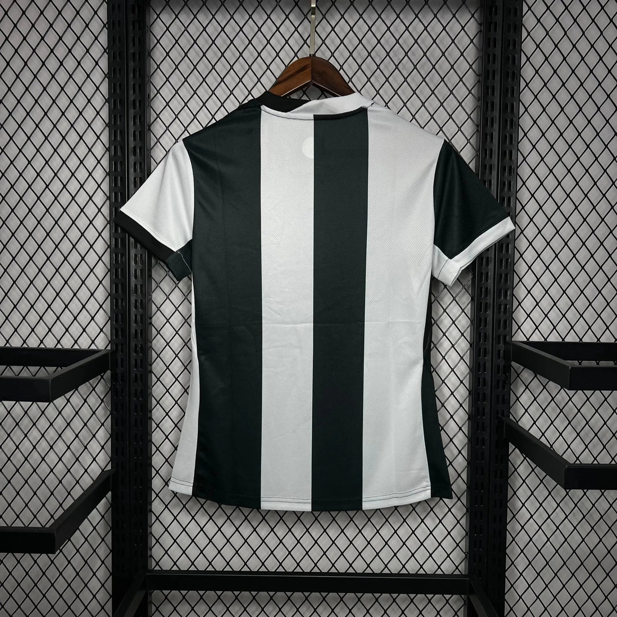 Camisa Timão Third Away 24/25 - Torcedor Feminina Preta e Branca Listrada - Netmantos