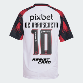 Flamengo Away Shirt 25/26 - Men's White Fan Shirt + Sponsorships