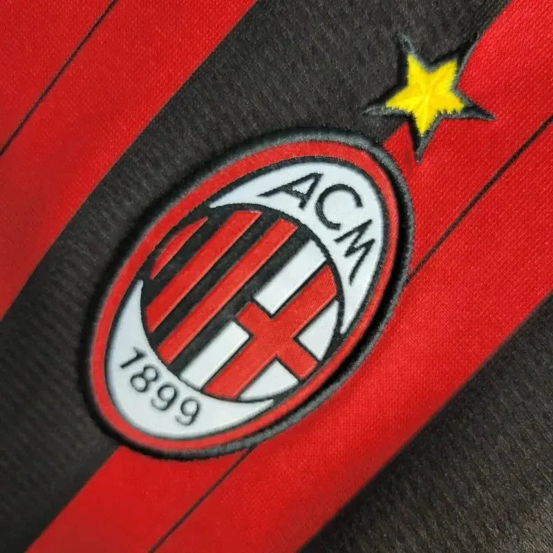Camisa AC Milan Retrô 2013/14 - Torcedor Masculina Manga Longa - Netmantos