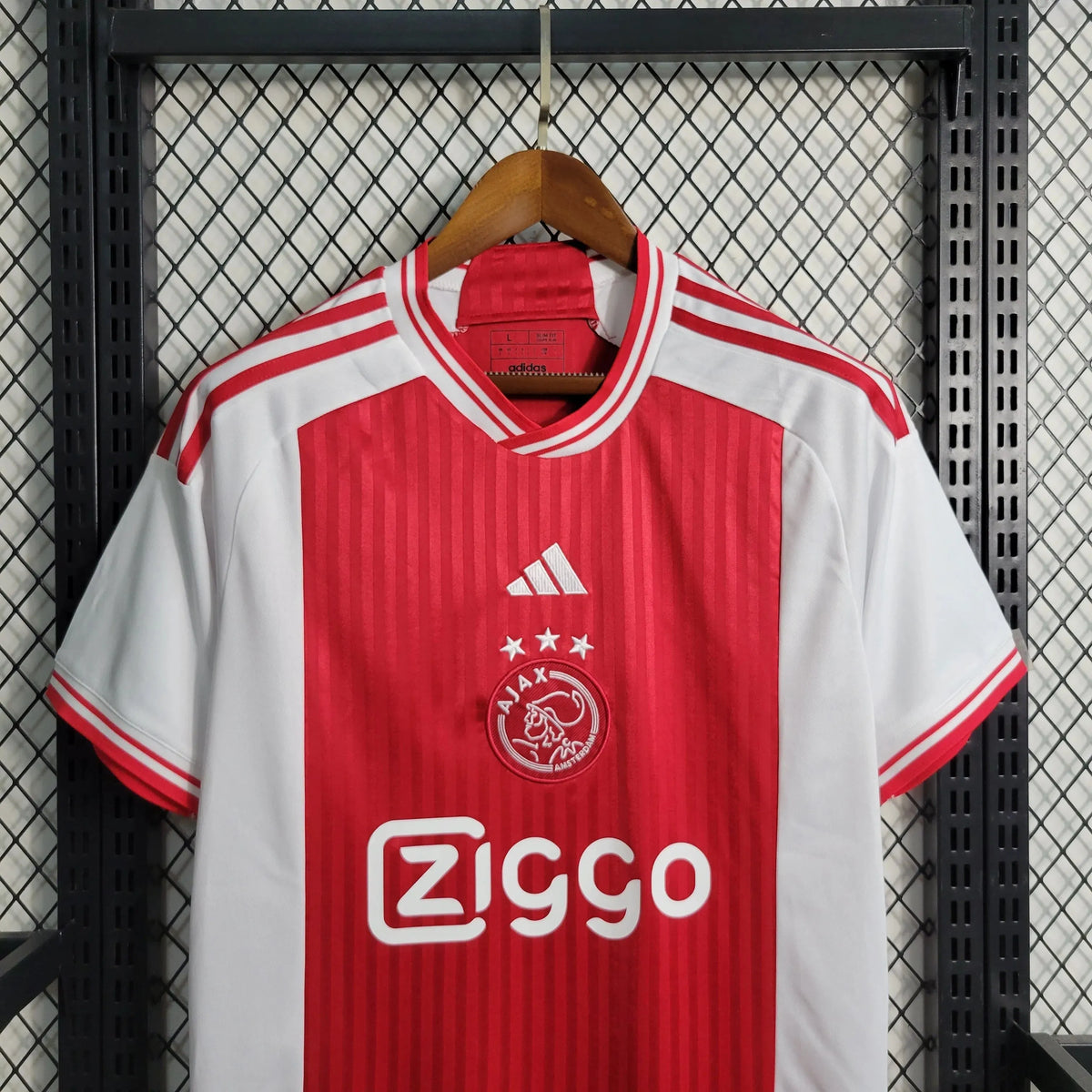 Camisa Ajax Home 23/24 - Torcedor Masculina Vermelha e Branca - Netmantos