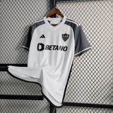 Camisa Atlético Mineiro Away 23/24 - Torcedor Masculina Branca e Cinza - Netmantos