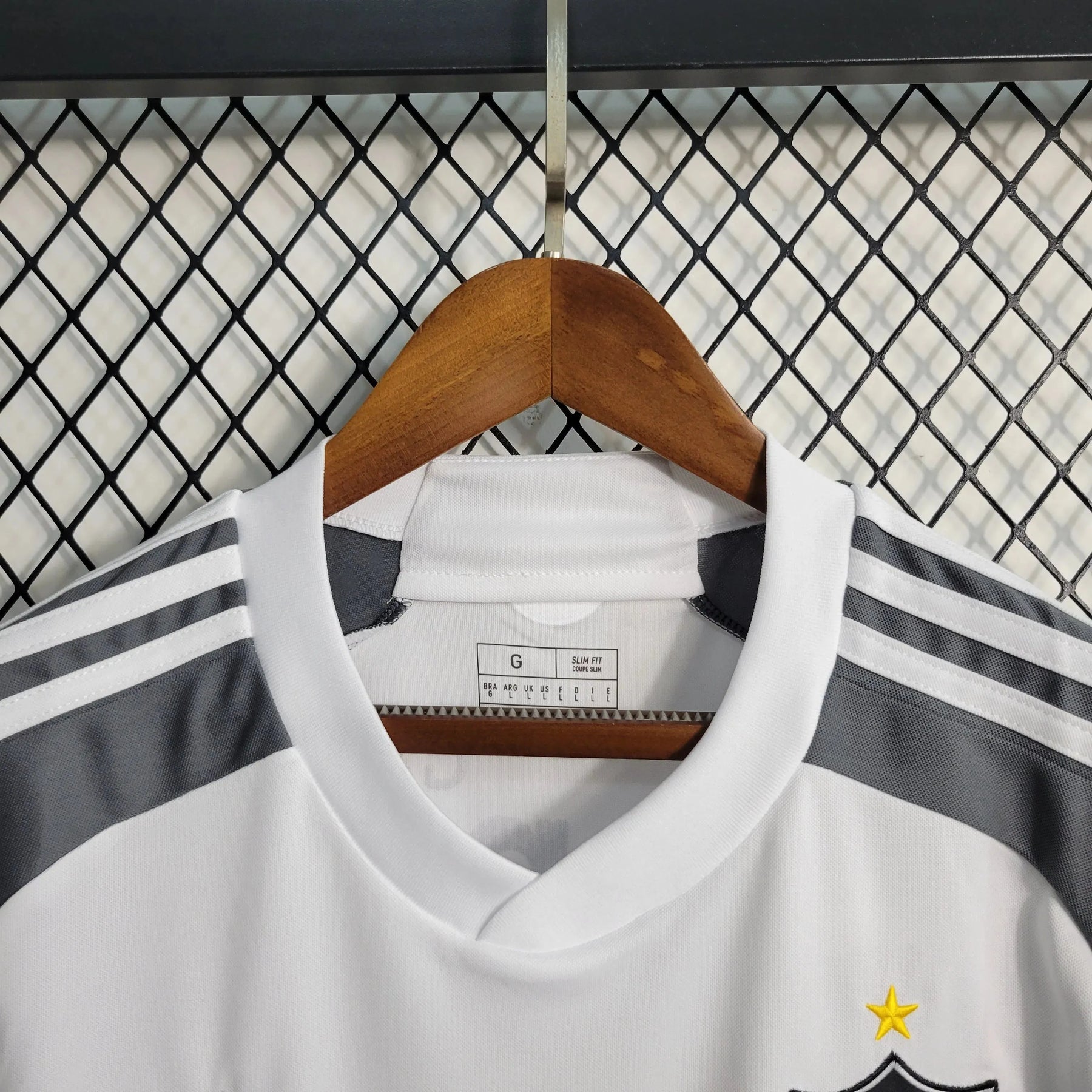 Camisa Atlético Mineiro Away 23/24 - Torcedor Masculina Branca e Cinza - Netmantos
