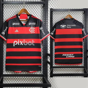 Camisa Flamengo Home 24/25 - Torcedor Masculina + Patch Two Nations, One Passion - Netmantos