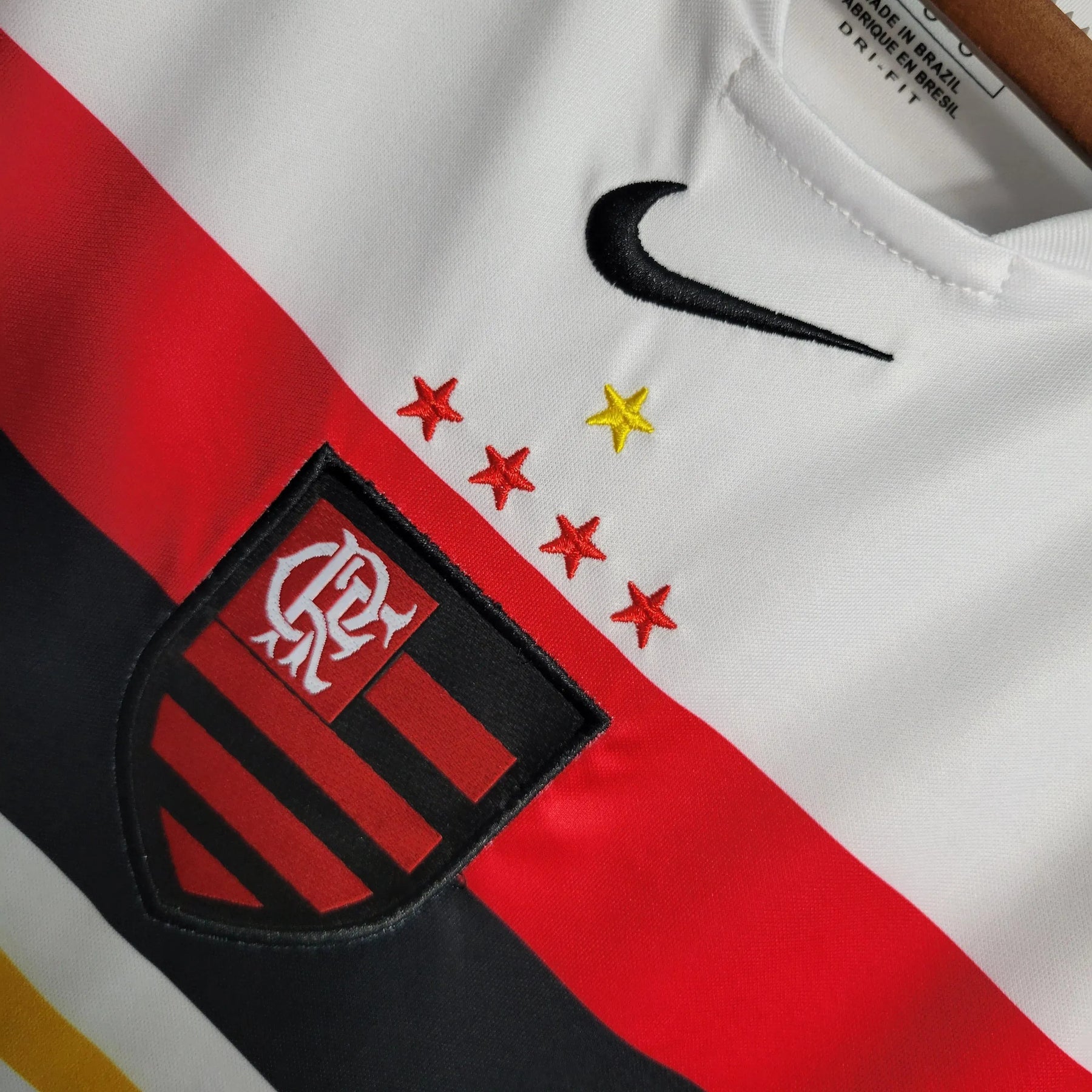 Camisa Flamengo Retrô Away 2002 - Torcedor Masculina Branca LUBRAX - Netmantos