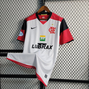 Camisa Flamengo Retrô Away 2008/09 - Torcedor Masculina Branca LUBRAX - Netmantos