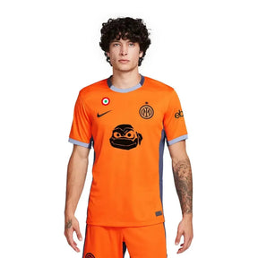 Camisa Inter de Milão Tartarugas Ninja Third 24/25 - Torcedor Masculina Laranja - Netmantos