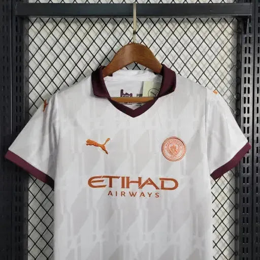 Camisa Manchester City Away 23/24 - Torcedor Infantil Branca - Netmantos