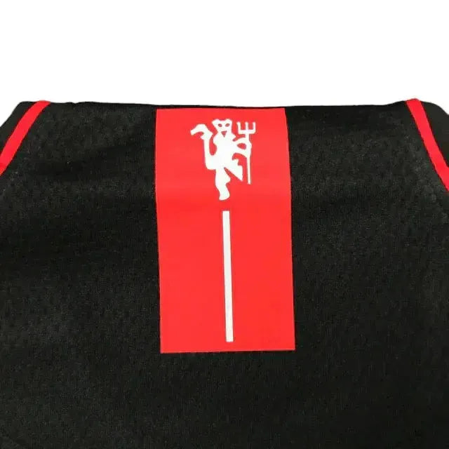 Camisa Manchester United Retrô Away 2007/08 - Torcedor Masculina Preta - Netmantos