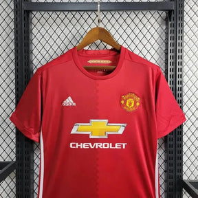 Camisa Manchester United Retrô Home 16/17 - Torcedor Masculina Vermelha Chevrolet - Netmantos