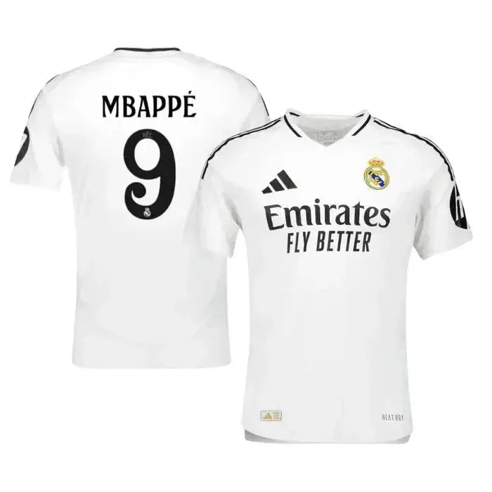 Camisa Real Madrid Home 24/25 - Torcedor Masculina Branca + Todos os Patches - Netmantos