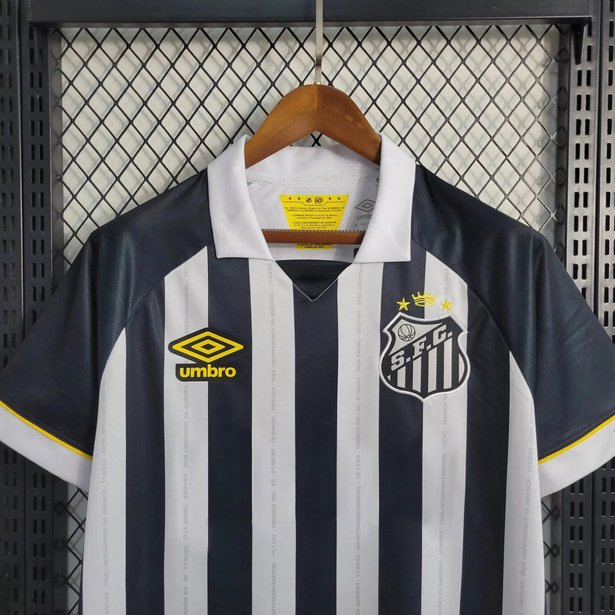 Camisa Santista Away 23/24 - Torcedor Masculina Preta e Branca - Netmantos