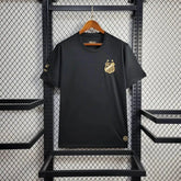 Camisa Santista Pelé 1000 Gols - Torcedor Masculina Preta - Netmantos