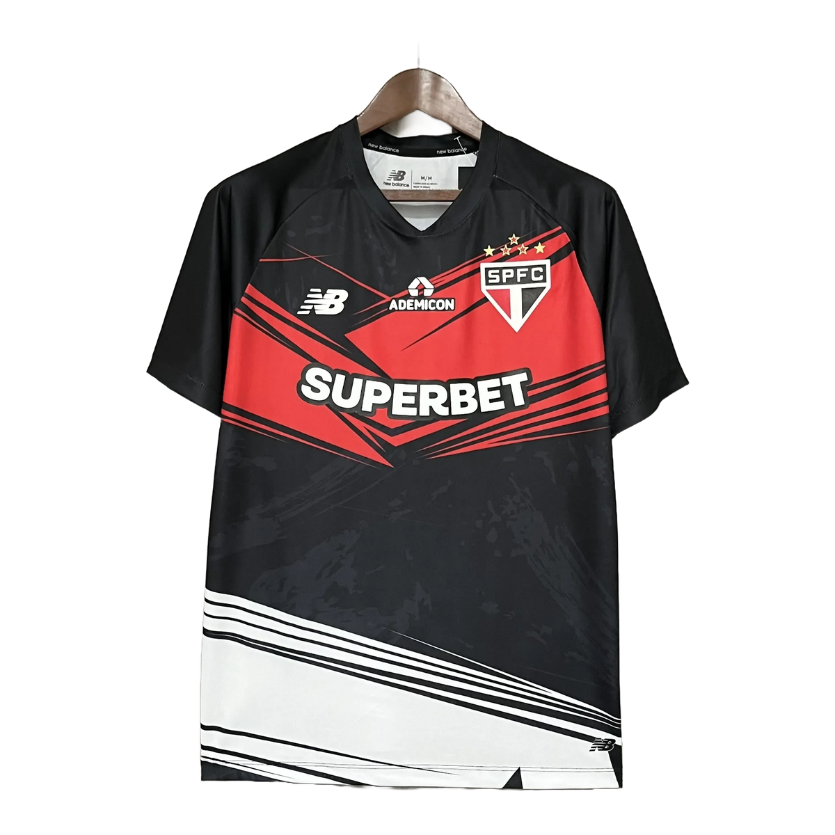 Camisa São Paulo Treino 25/26 - Torcedor Masculina Preta e Vermelha - Netmantos