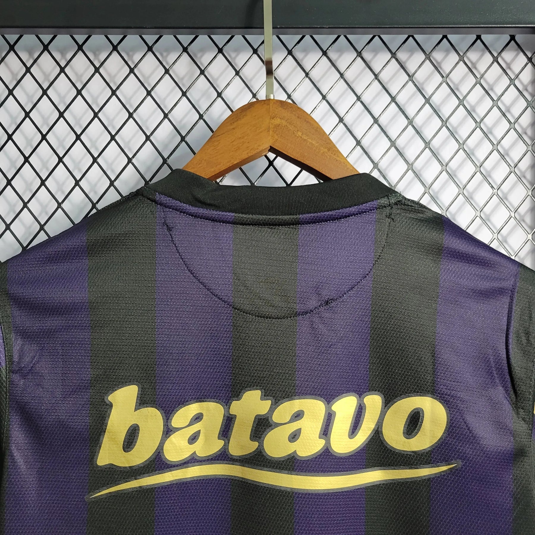 Camisa Timão Retrô Away 2009/10 - Torcedor Masculina Preta e Roxa - Netmantos